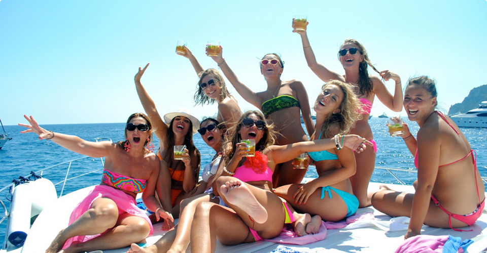 girls on party boat